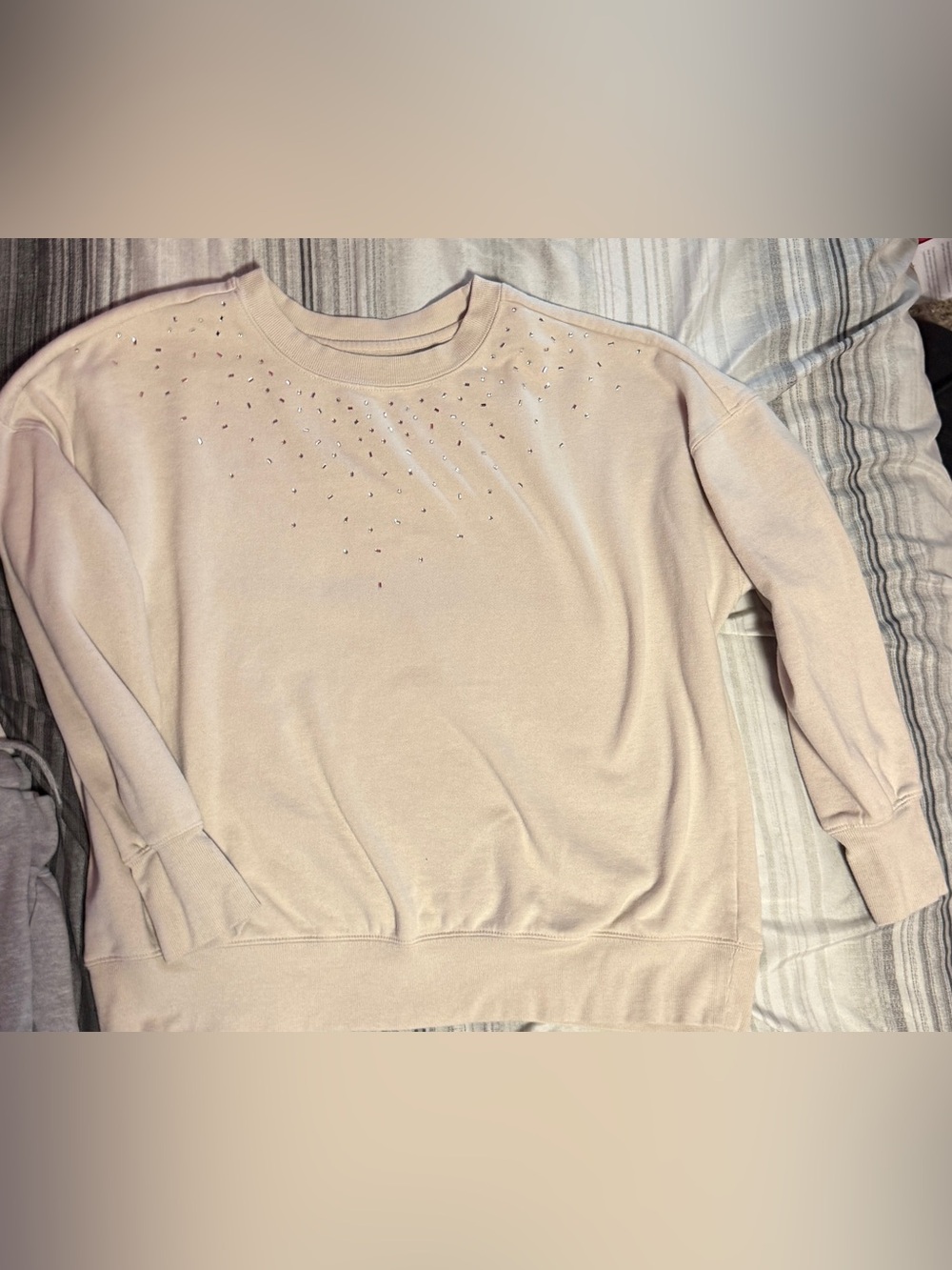 Maurice’s Beige Embellished Crewneck Sweatshirt - Women